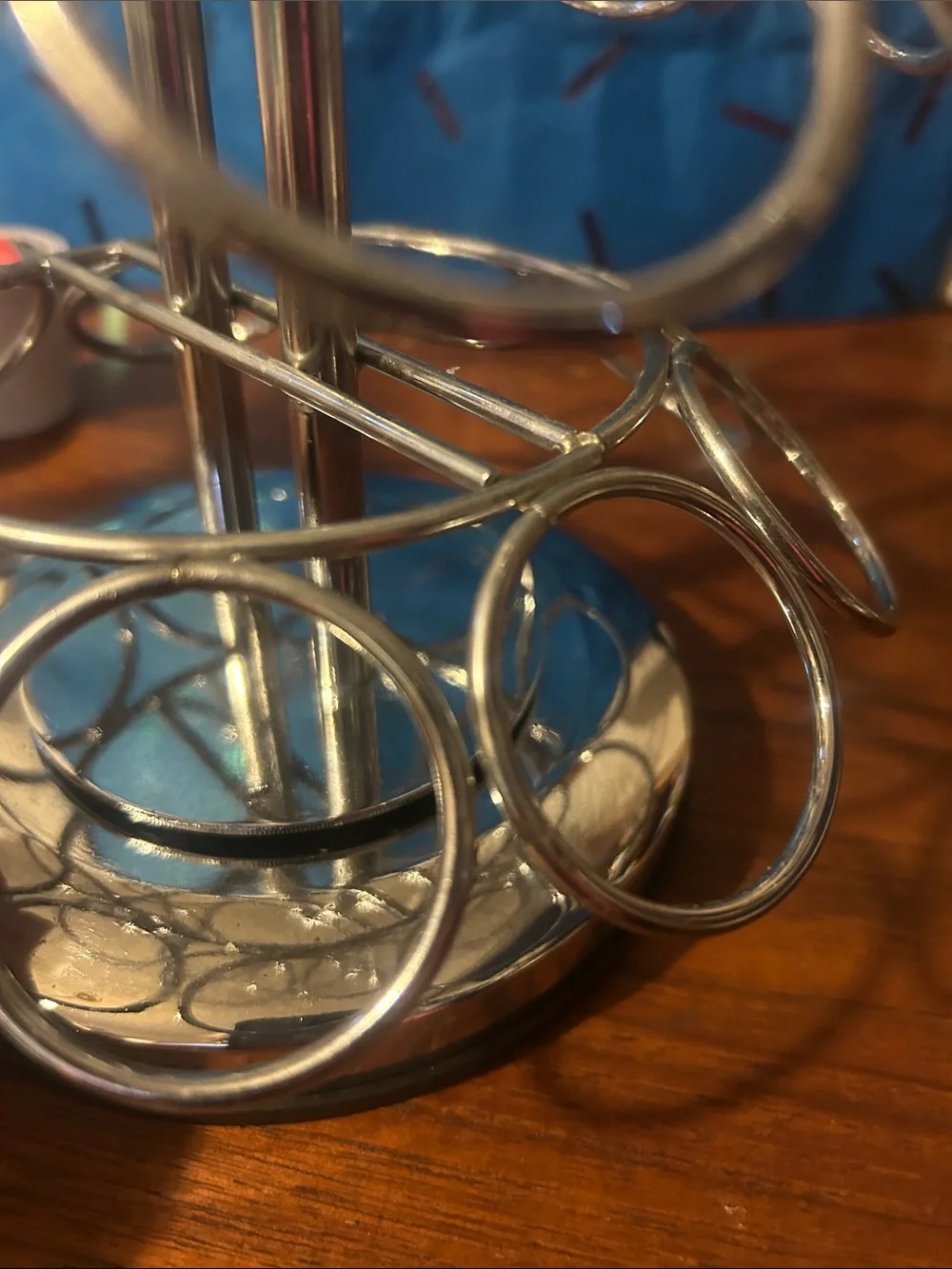 Coffee Pod K-Cup Carousel Holder - Silver chrome